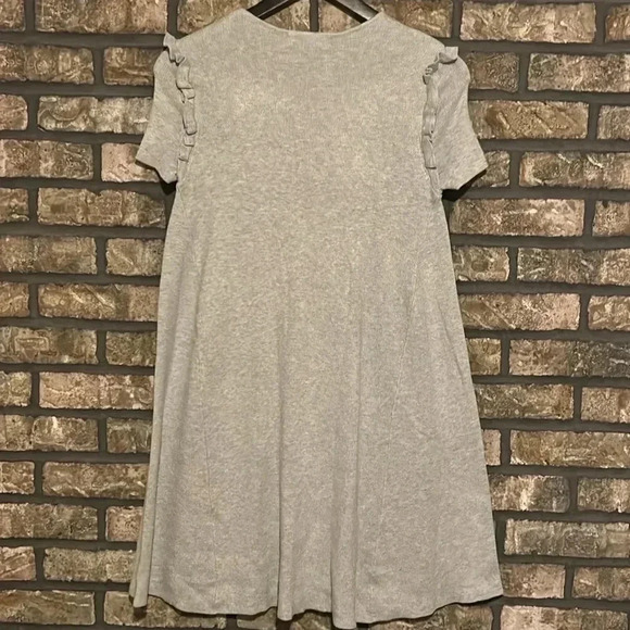 Zara Light Gray Sweater Mini Dress | Size S | Casual Chic Wardrobe Staple - Picture 4 of 4